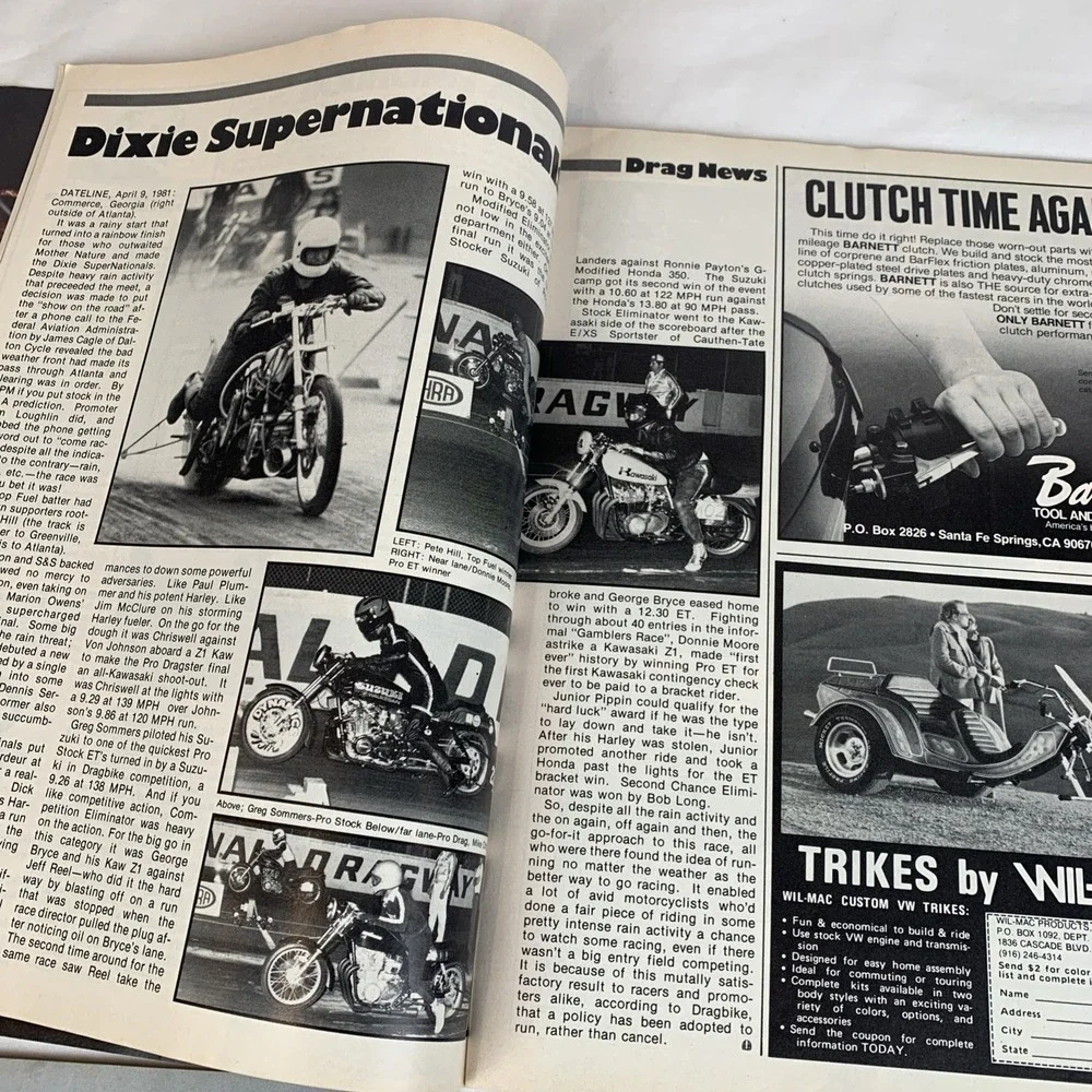 Lot‎ Of 4 Choppers Magazines 1981 June, July, October, November